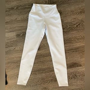 alo white workout leggings, size XS